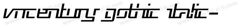 VNcentury Gothic Italic字体转换
